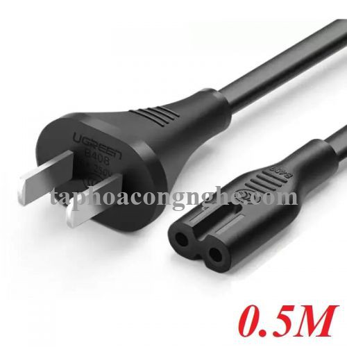 Ugreen 40311 0.5m Màu Đen Dây nguồn sạc số 8 CD159 30040311